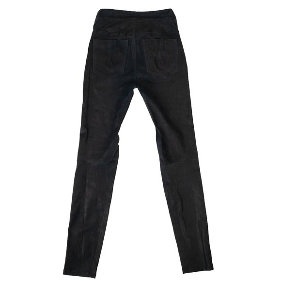 UNRAVEL PROJECT Navy Blue Textured Skinny Pants Size 26 $1735 - Picture 3 of 4